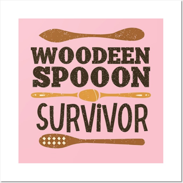 wooden spoon survivor Wall Art by Aldrvnd